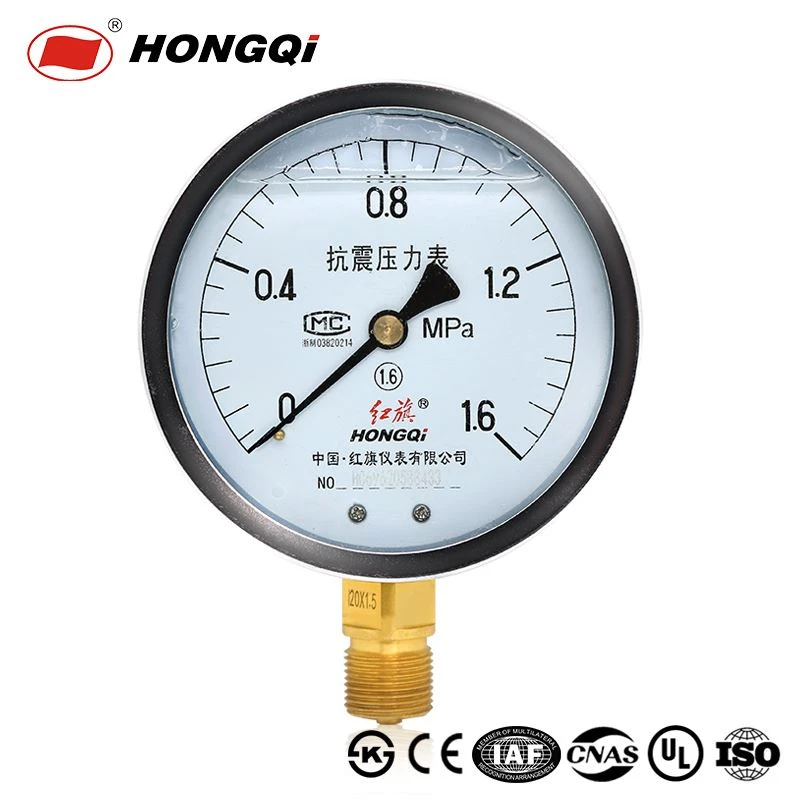 Shock resistant stainless steel pressure gauges