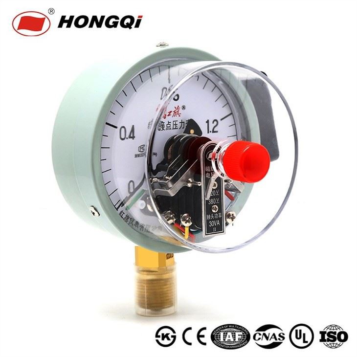 Alarm Electric Contact Pressure Gauge Manometer 4 Inch