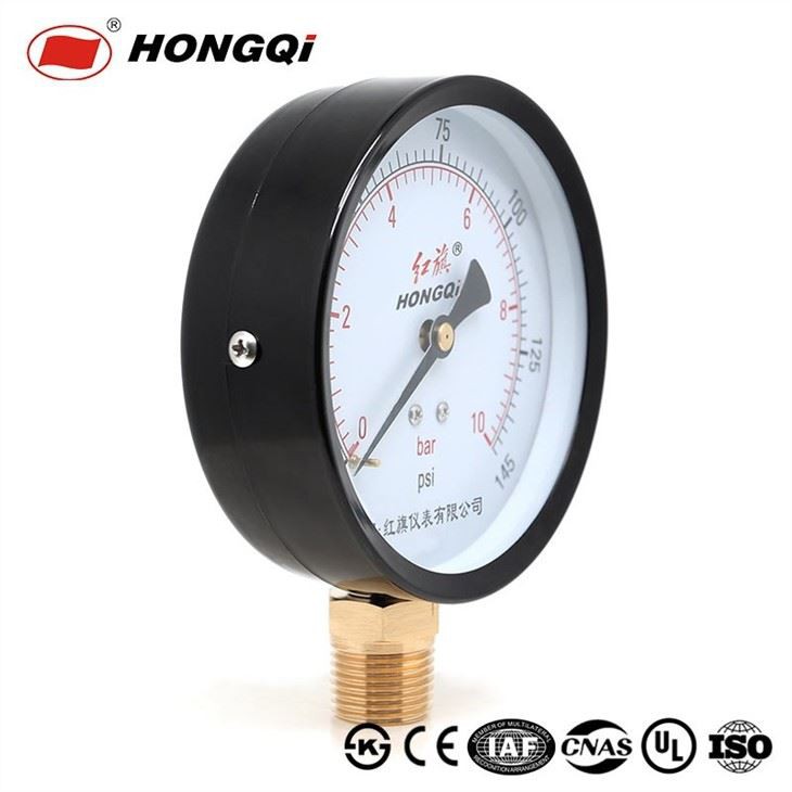 Measuring gas, water and other liquid pressure gauge