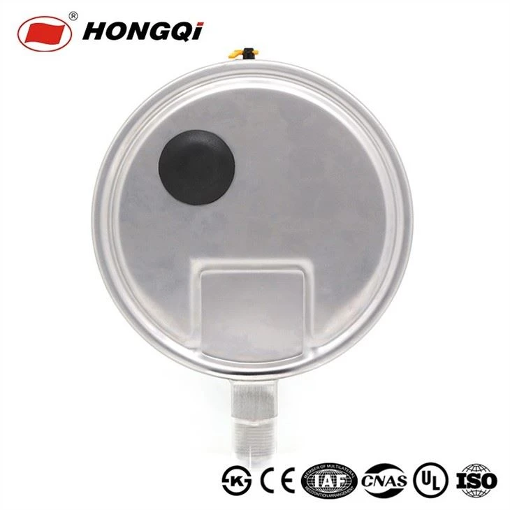 Full Stainless Steel High Pressure Gauge Back Bottom With Flange