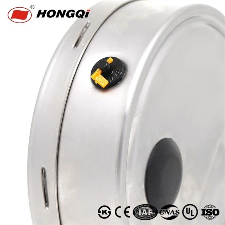 Full Stainless Steel High Pressure Gauge Back Bottom With Flange