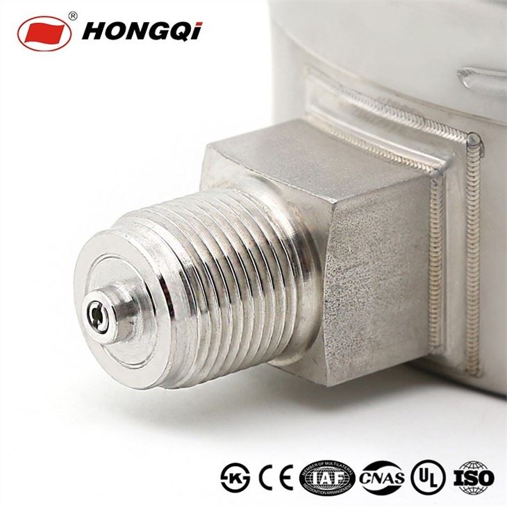 Full Stainless Steel High Pressure Gauge Back Bottom With Flange