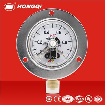 Tolok Tekanan Sentuhan Elektrik Dia 60mm Dengan Jenis Sambungan Arah Radial