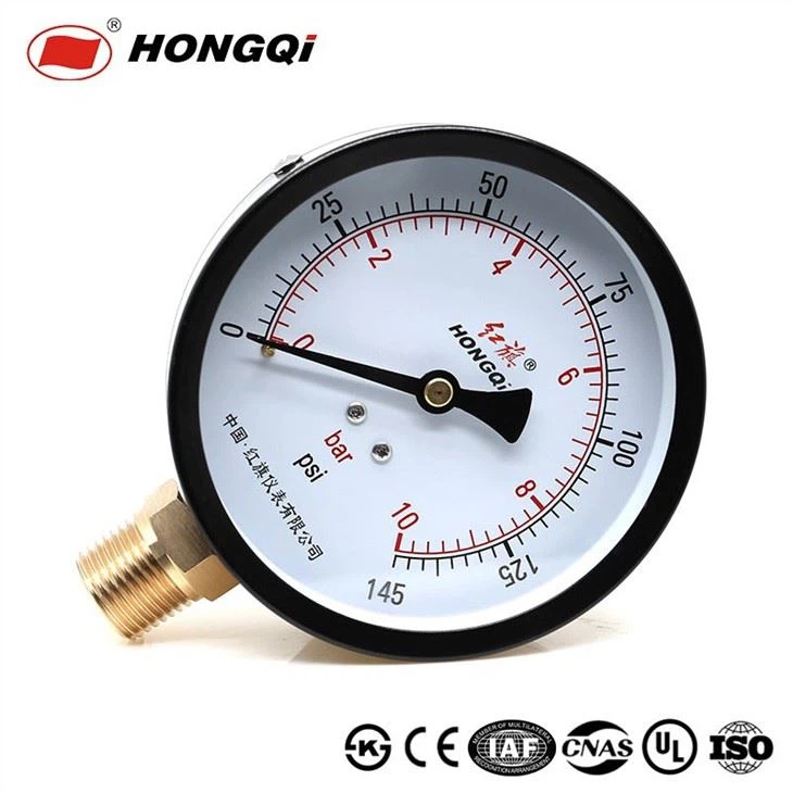 4inch Common type measuring gas, liquid, steam pressure gauge